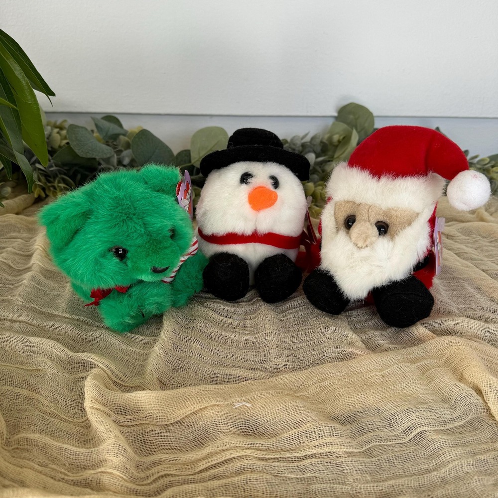 1990s Puffkins Ho Ho Jingles Flurry‎ 1993 Swibco toy vintage Christmas stocking